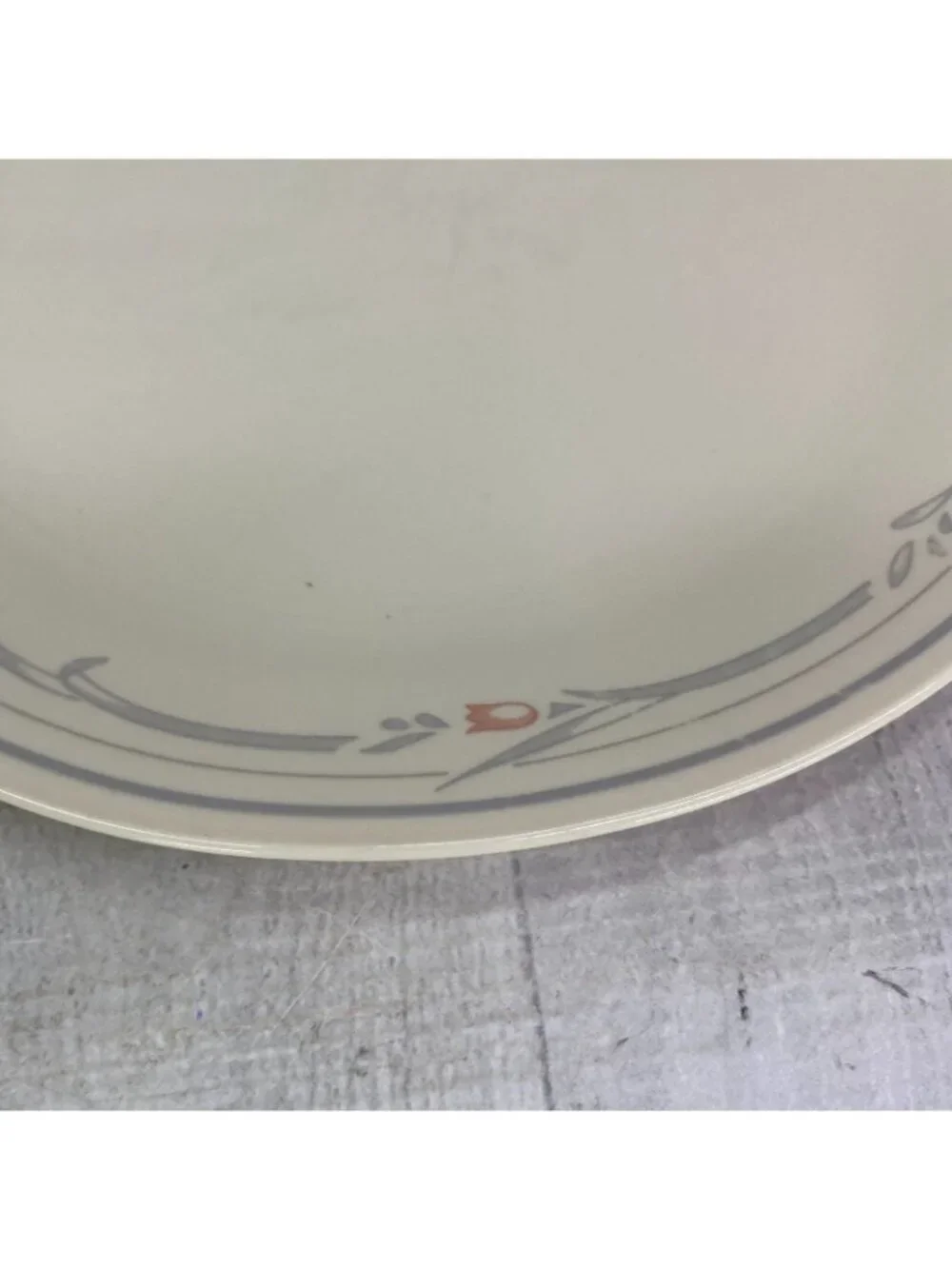 80's Corelle By Corning ROSE Tulip Pink Flowers Sandstone Dinner Plates Set of 6